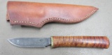 Custom Maker Marked Damascus Sheath Knife