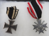 WWII German Iron Cross 2nd Class and WWII Iron Cross Medals