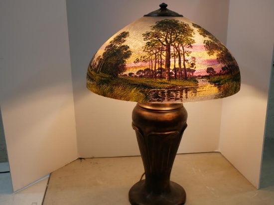 Stunning Handel Lamp with 18x8" Handel Shade