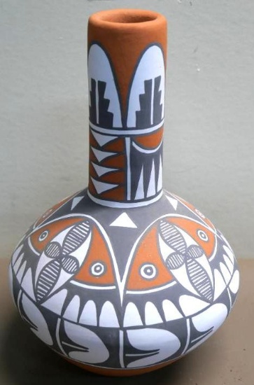 5.5x8" Jemez Pottery Vase by Mary Small