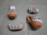 Four Mini Pottery Pieces by Mary Small