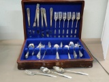 40 Plus Pieces of Rogers Flatware with Box