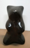 Black Shandine Le Santa Clara Pueblo Pottery Bear Figurine