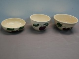 Three Watt Hand Painted Bowls