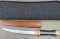 Custom Bone Handled Dagger with Wooden Scabbard