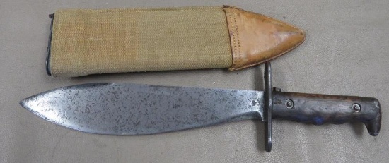 WWI US 1910 Bolo Knife with Sheath