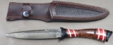 Custom Damascus Sheath Knife