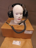 US Military Argonaut F-18 Head Sets with Boom Mikes