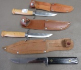Three Sheath Knives