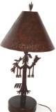 Metal Southwestern Lamp