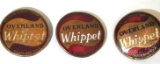 Three Overland Whippet Badges