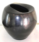 Andrew Baird Black Pottery Vase