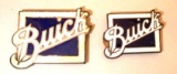 Two Buick Car Badges