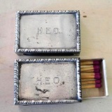 Two Sterling Match Boxes