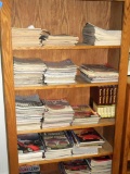 Shelf Loaded with Automobile Magazines
