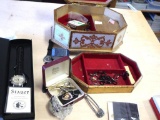 Estate Jewelry Box with Stauer Watch & More