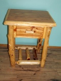 Log Furniture 1 Drawer Night Stand