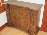 Ornate Carved Wood Cabinet