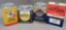 Four Vintage Powder Cans for Display