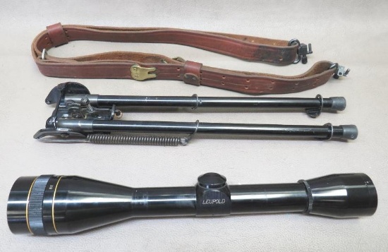 Leupold Rifle Scope, Harris Bipod and Sling