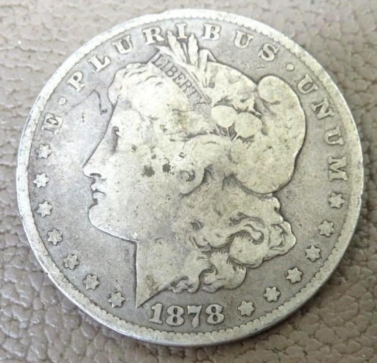 1878 Morgan Silver Dollar Coin
