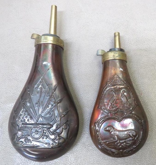 Two Powder Flasks