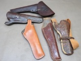 Five Leather Revolver Holsters
