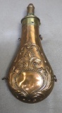 19th Century American Flask and Cap Co Powder Flask