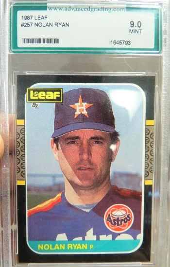 Graded 1987 Nolan Ryan P Leaf Baseball Card