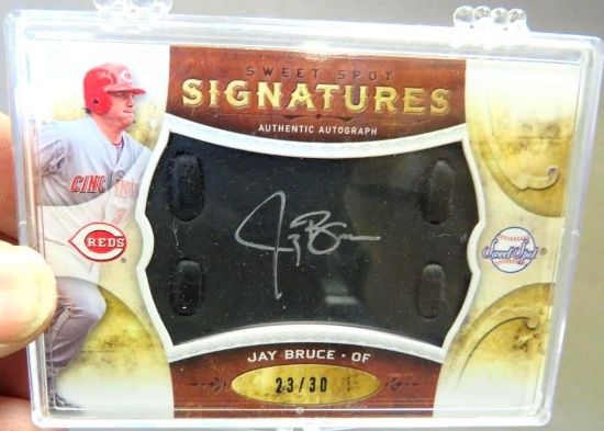 2009 Jay Bruce Sweet Spot Signed Baseball Card