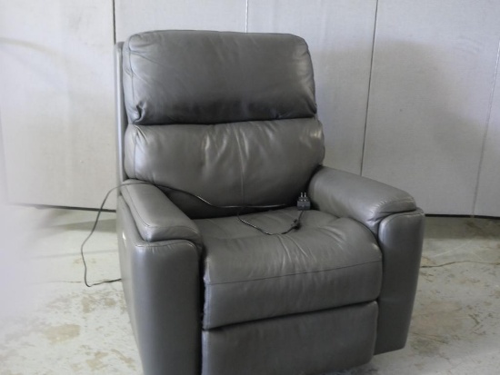 Gray Power Recliner