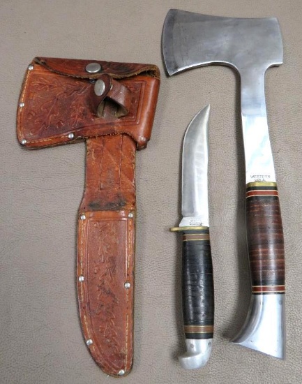 Western Knife Hatchet Combination