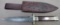 Custom Coffin Handled Damascus Dagger