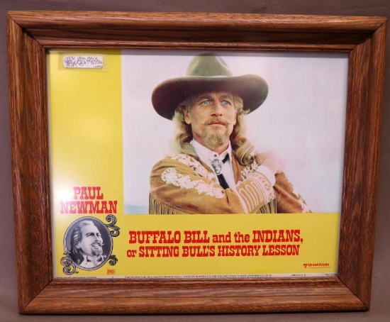Framed Paul Newman "Buffalo Bill and the Indians' Movie Poster
