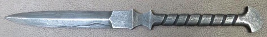 Custom Damascus Throwing Knife