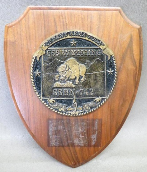 USS Wyoming Wall Plaque