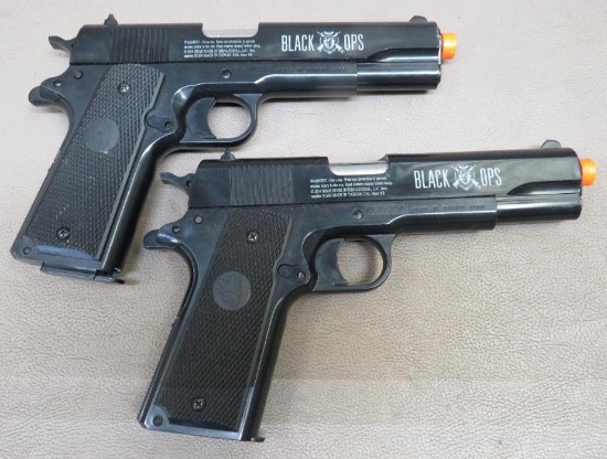 Two Black Ops 1911 Style Airsoft Pistols