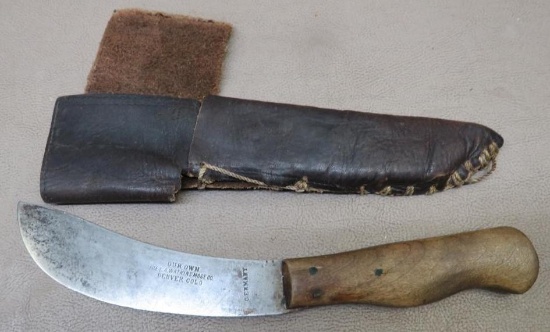 Early Denver Colorado L.A. Lawkins Mose Co Skinning Knife