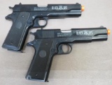 Two Black Ops 1911 Style Airsoft Pistols