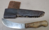 Early Denver Colorado L.A. Lawkins Mose Co Skinning Knife