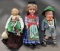 Three Antique European Dolls