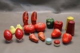 Collection of Food Themed Salt N' Pepper Shakers