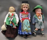 Three Antique European Dolls