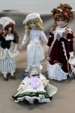 Four Porcelain Dolls