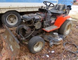 18 HP Riding Lawn Tractor with Snow Plow Blade