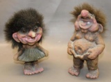 Pair of Norwegian Troll Dolls