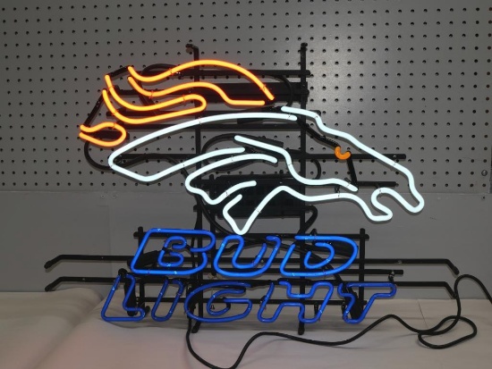 Bud Light Denver Broncos Neon Light