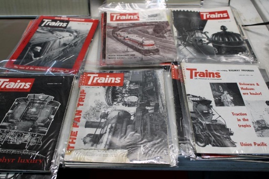Trains Magazines 1955-1960
