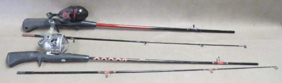 Two 2, Piece Spinning Rods with Reels