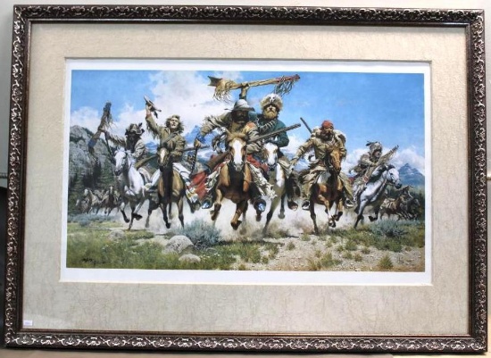Excellent Framed Frank McCarthy Lithograph